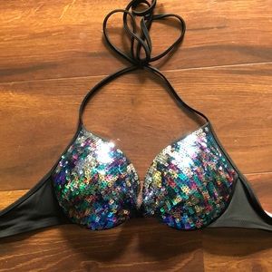 PINK sequence bikini top!